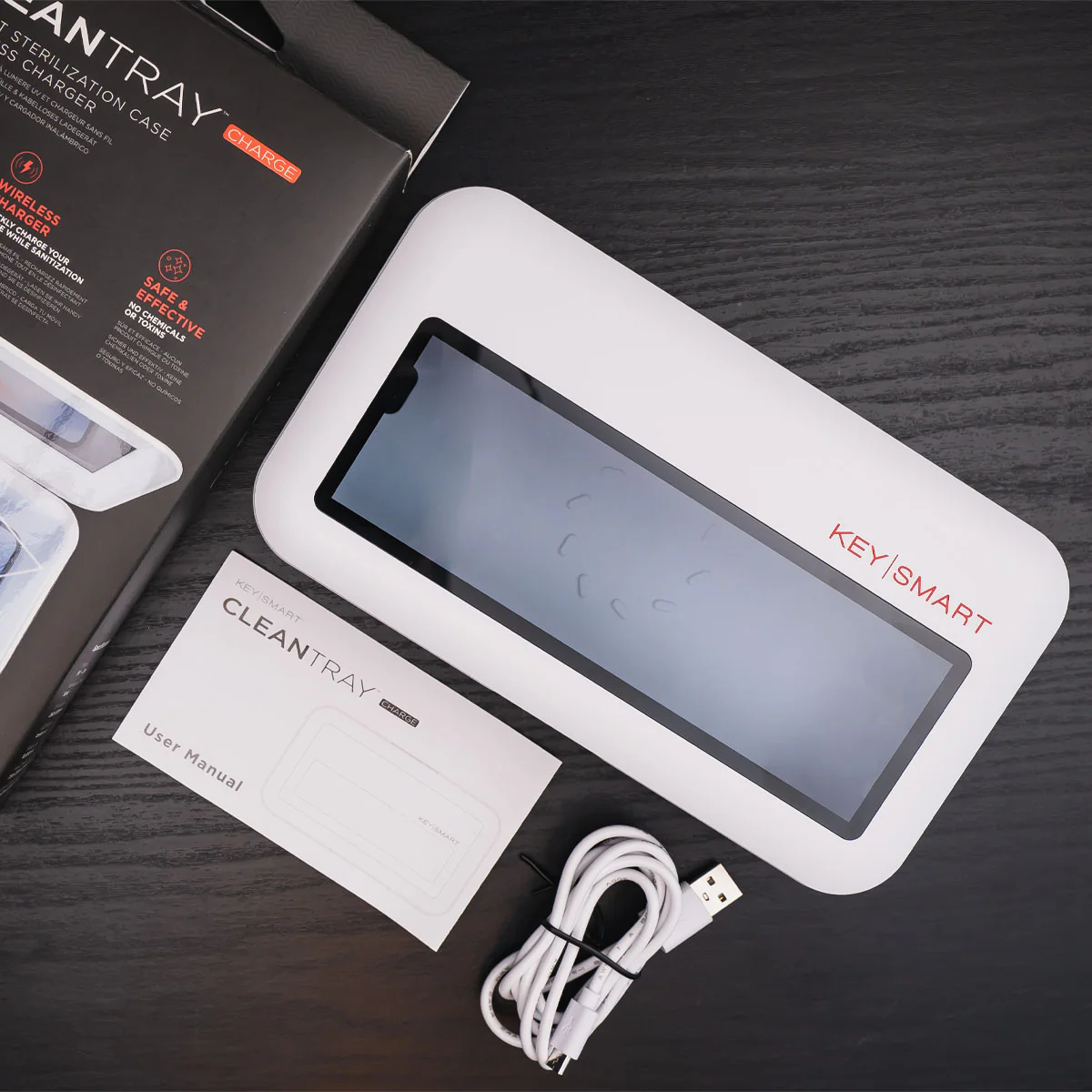 CleanTray Charge | Quickly Kills 99.99% of Germs | Built-in Wireless Charger - Image 10