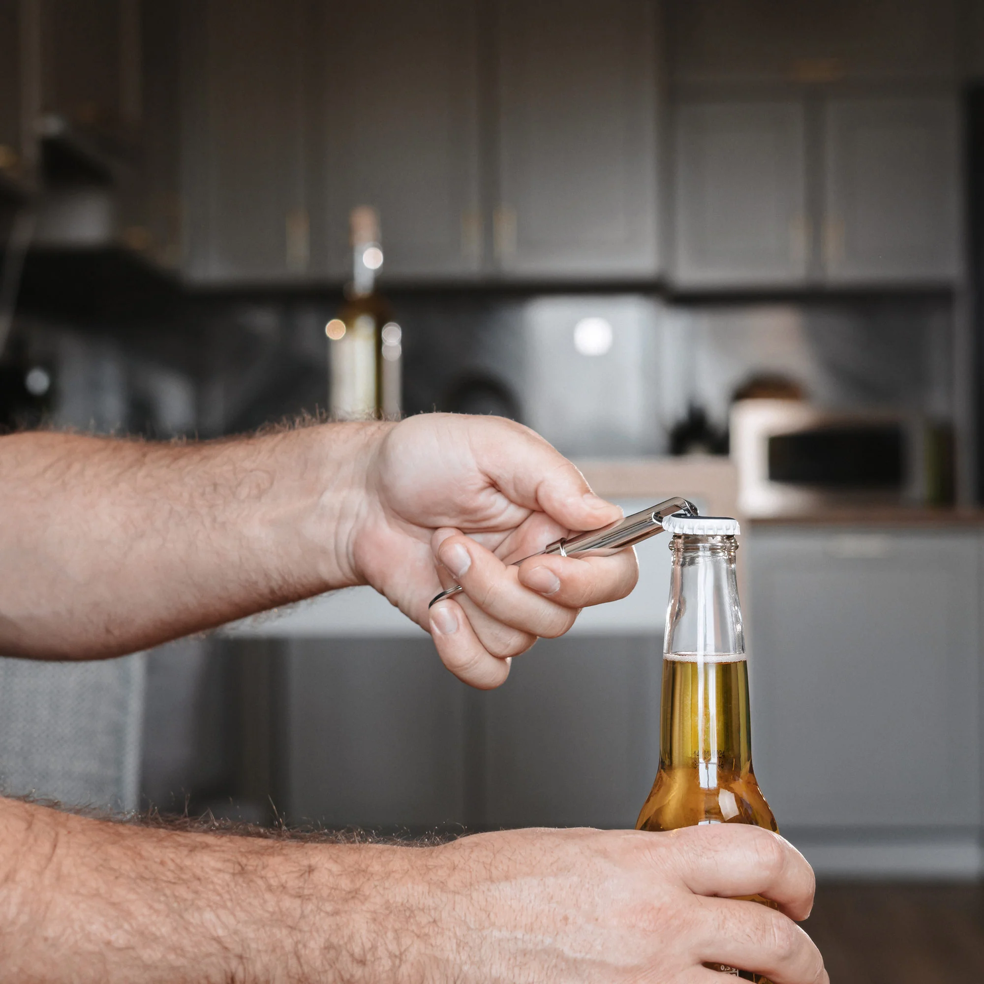 CorkSmart 2-in-1 Bottle & Wine Opener | Stainless Steel | Easy Grip Handle | Compact & Lightweight - Image 3