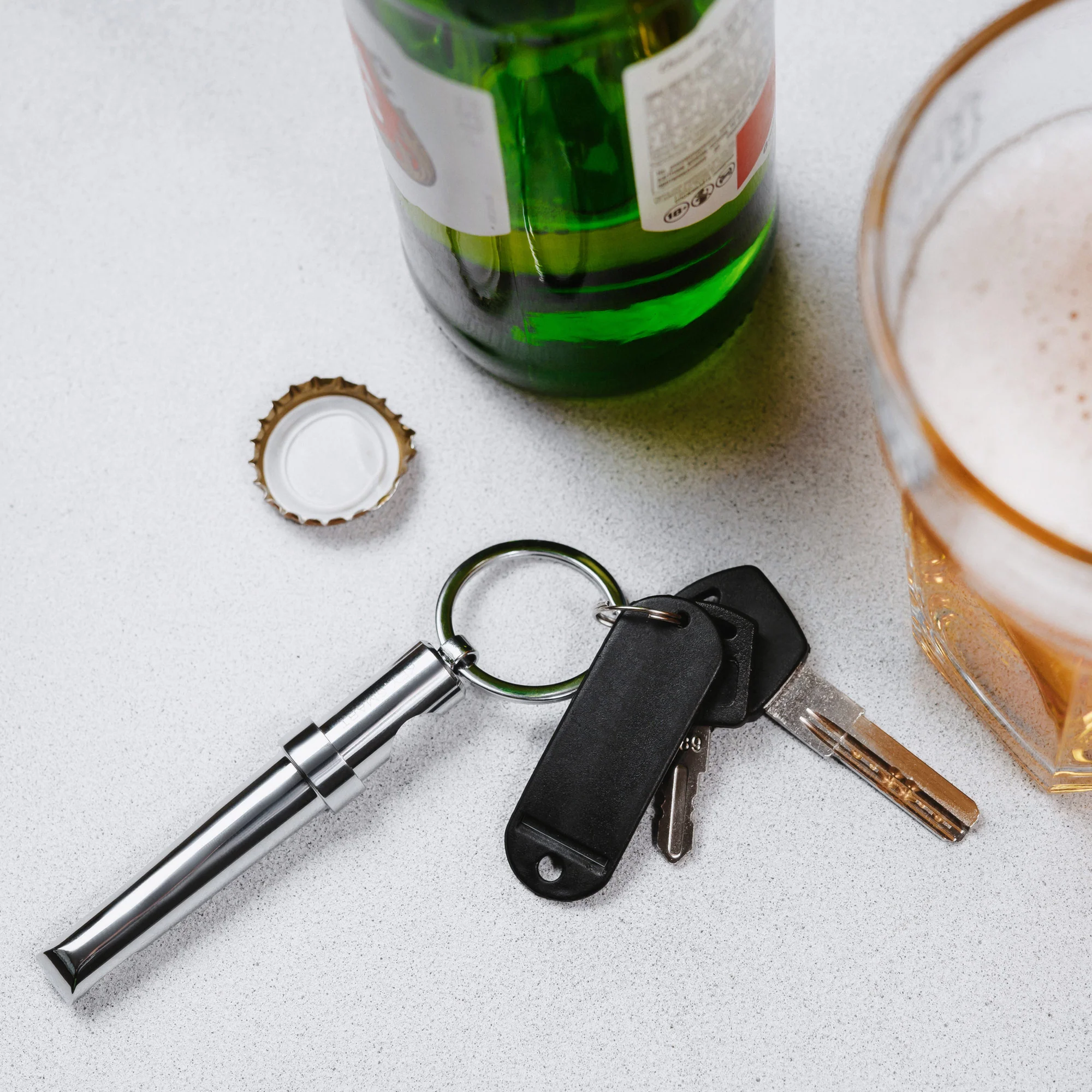 CorkSmart 2-in-1 Bottle & Wine Opener | Stainless Steel | Easy Grip Handle | Compact & Lightweight - Image 6