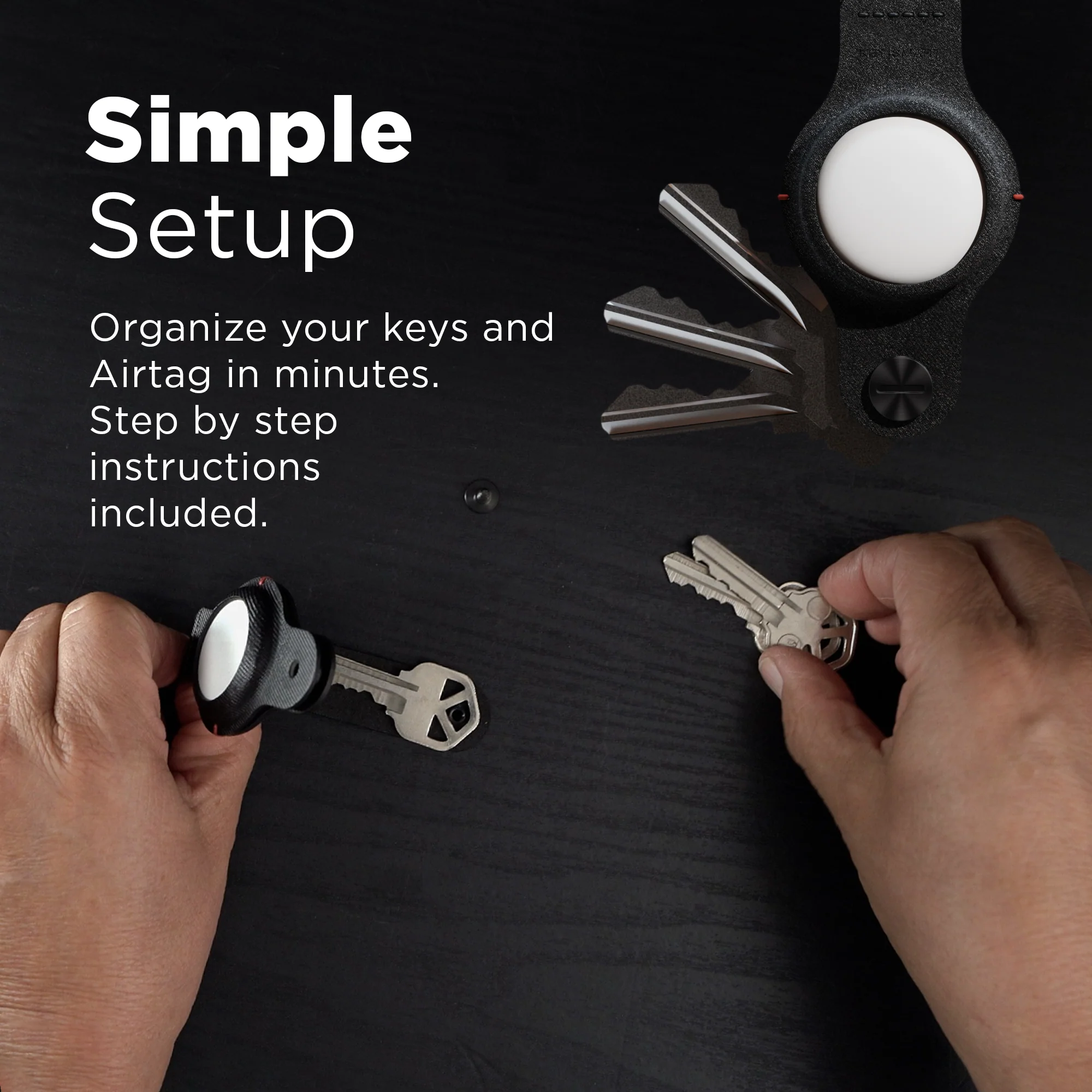 KeySmart® Air | Compatible With Apple Airtag | Organize Up To 5 Keys - Image 7