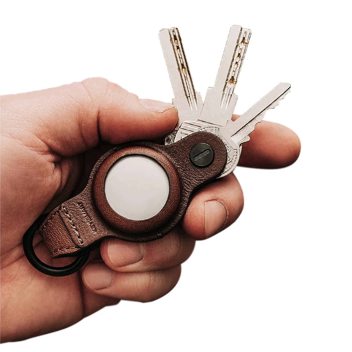 KeySmart® Air Leather | Compatible With Apple Airtag | Organize Up To 5 Keys - Image 9