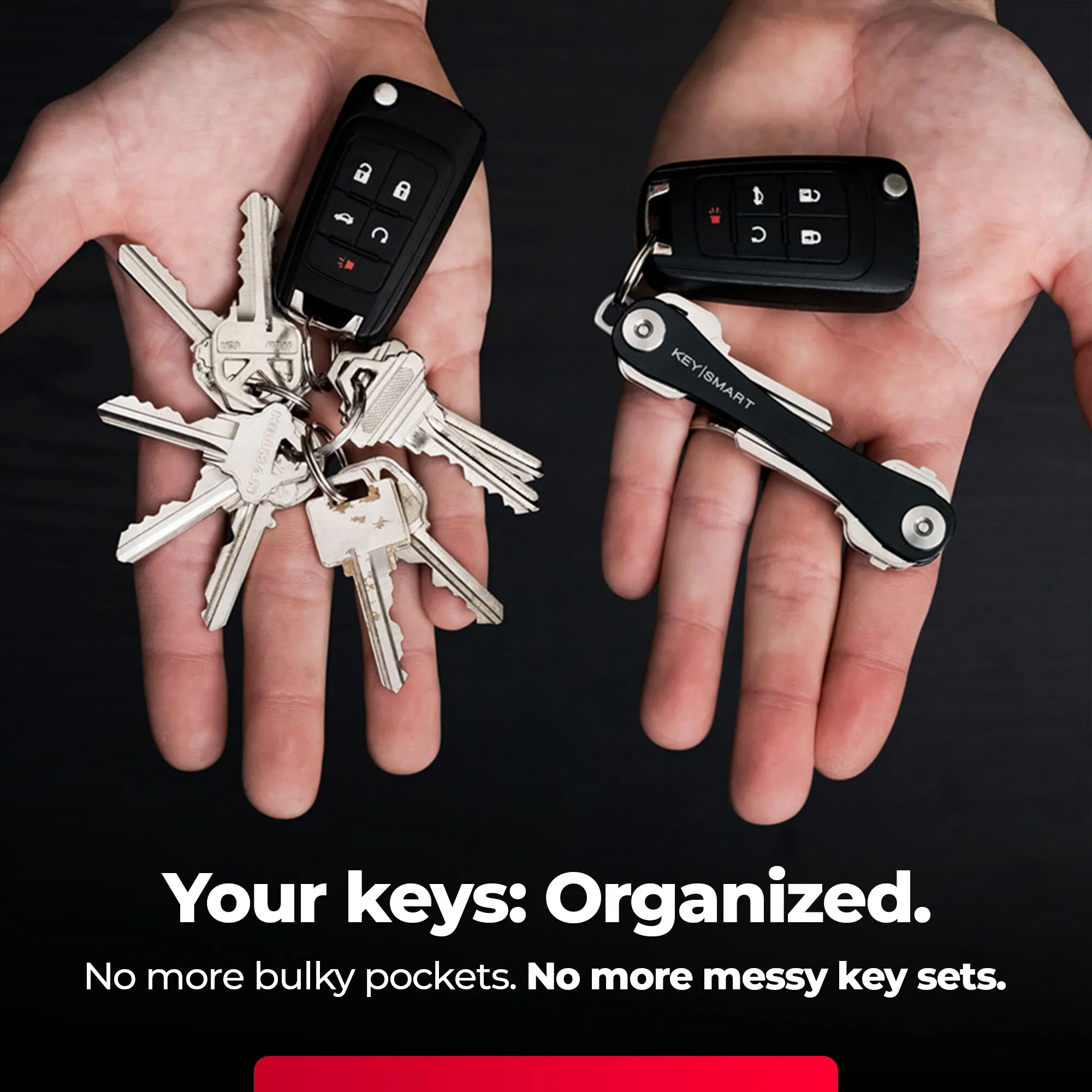 KeySmart Classic | Compact Key Organizer | Holds Up To 8 Keys - Image 3