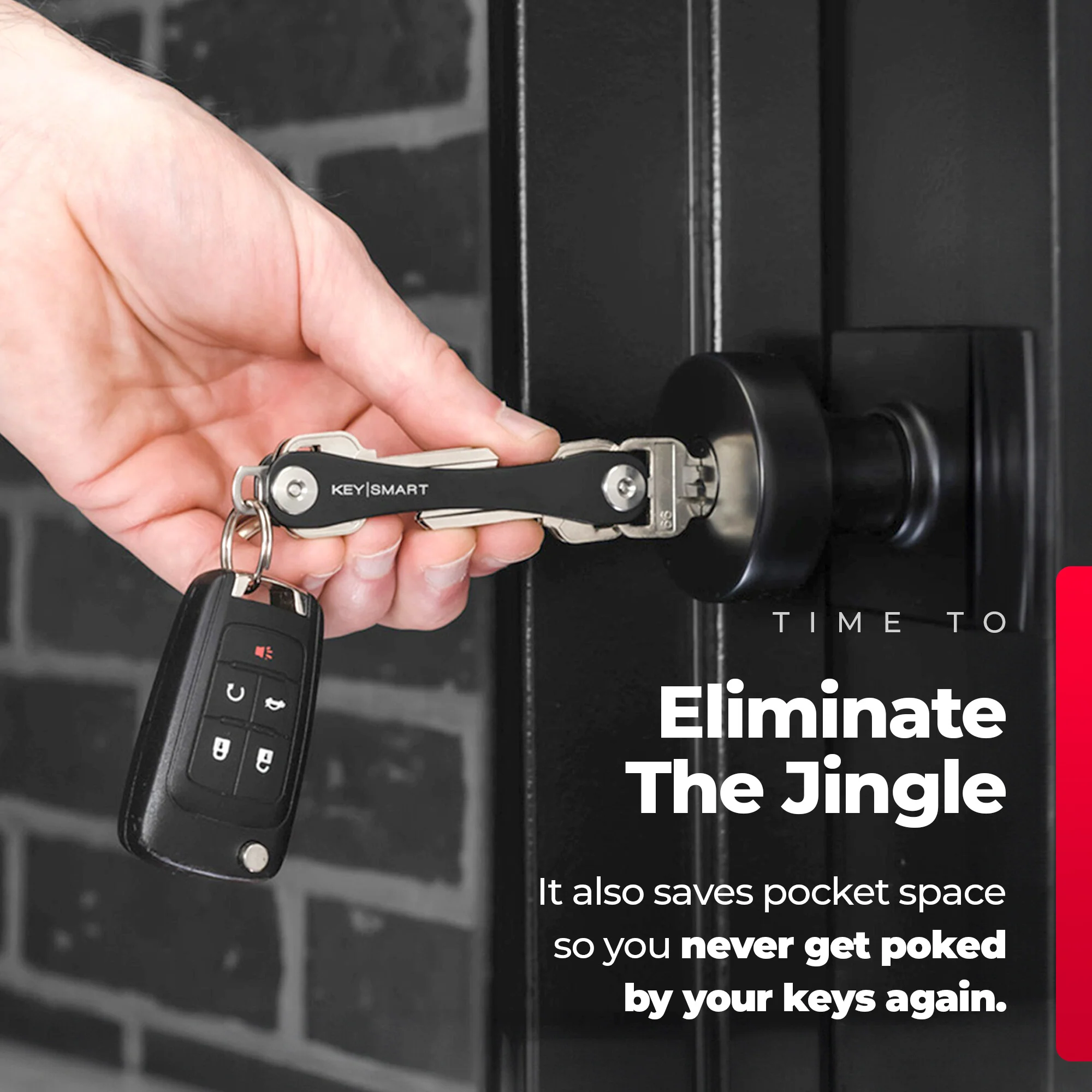 KeySmart Classic | Compact Key Organizer | Holds Up To 8 Keys - Image 4
