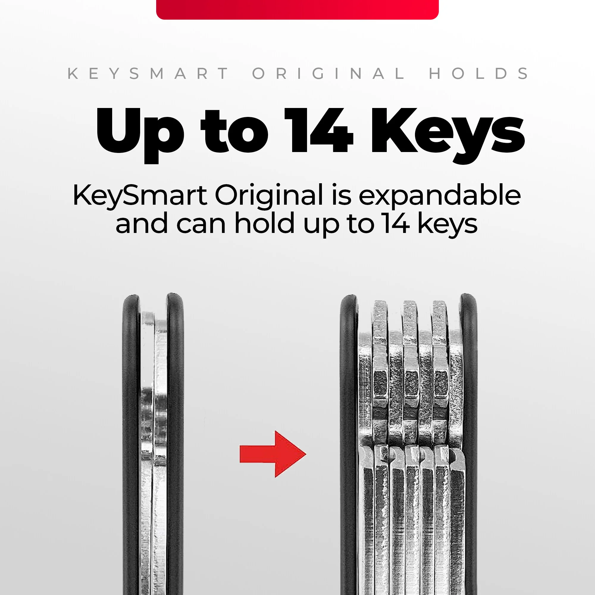 KeySmart Classic | Compact Key Organizer | Holds Up To 8 Keys - Image 7