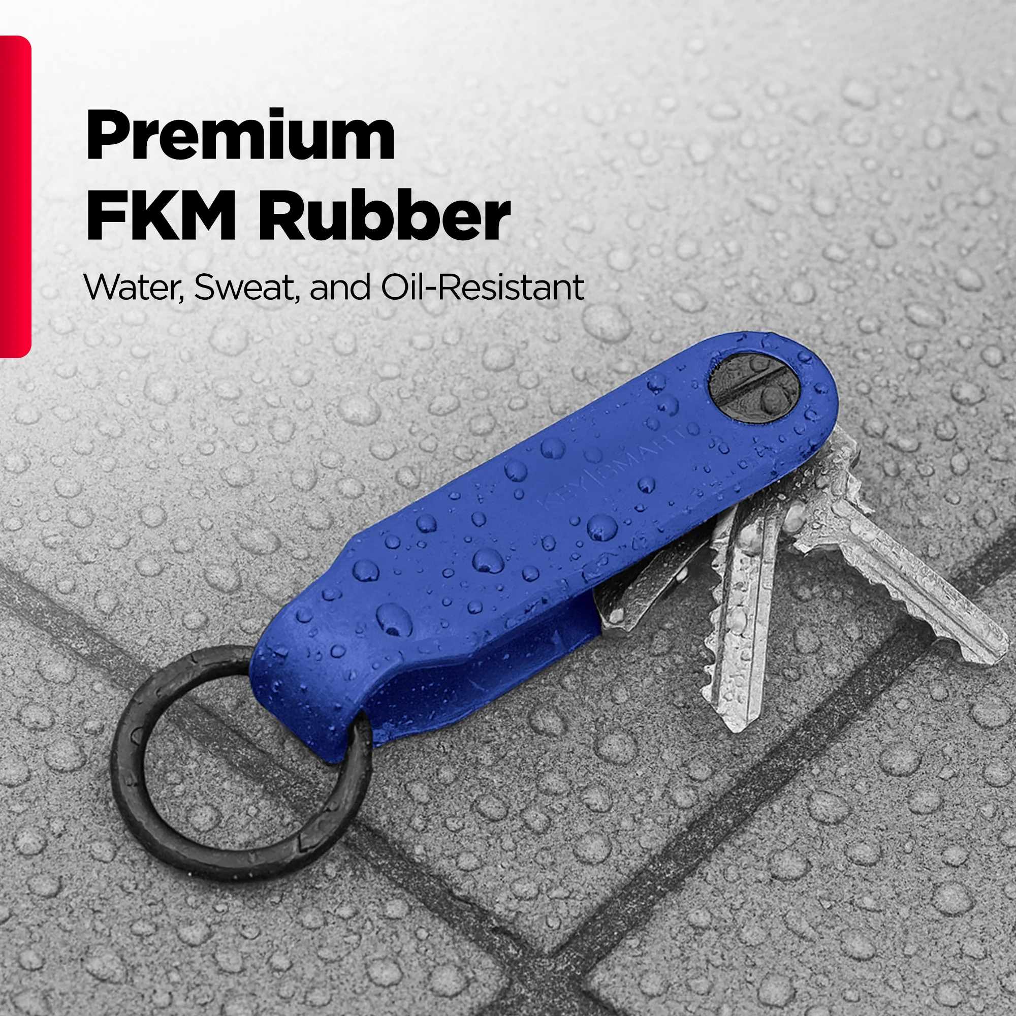 Keysmart® Loop Blue | Key Holder With Locking Screws | Organize Up To 5 Keys - Image 4