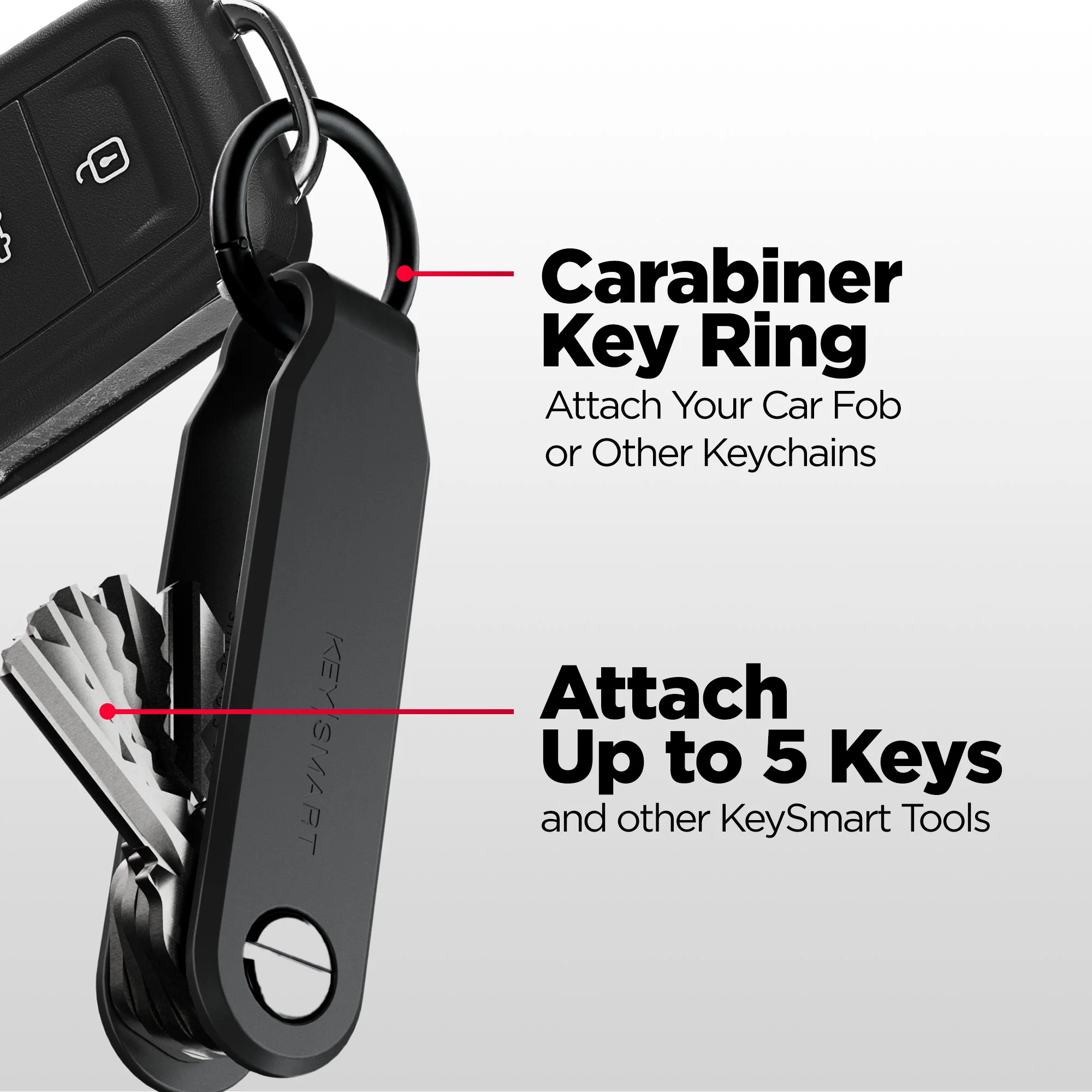 Keysmart® Loop | Key Holder With Locking Screws | Organize Up To 5 Keys - Image 7