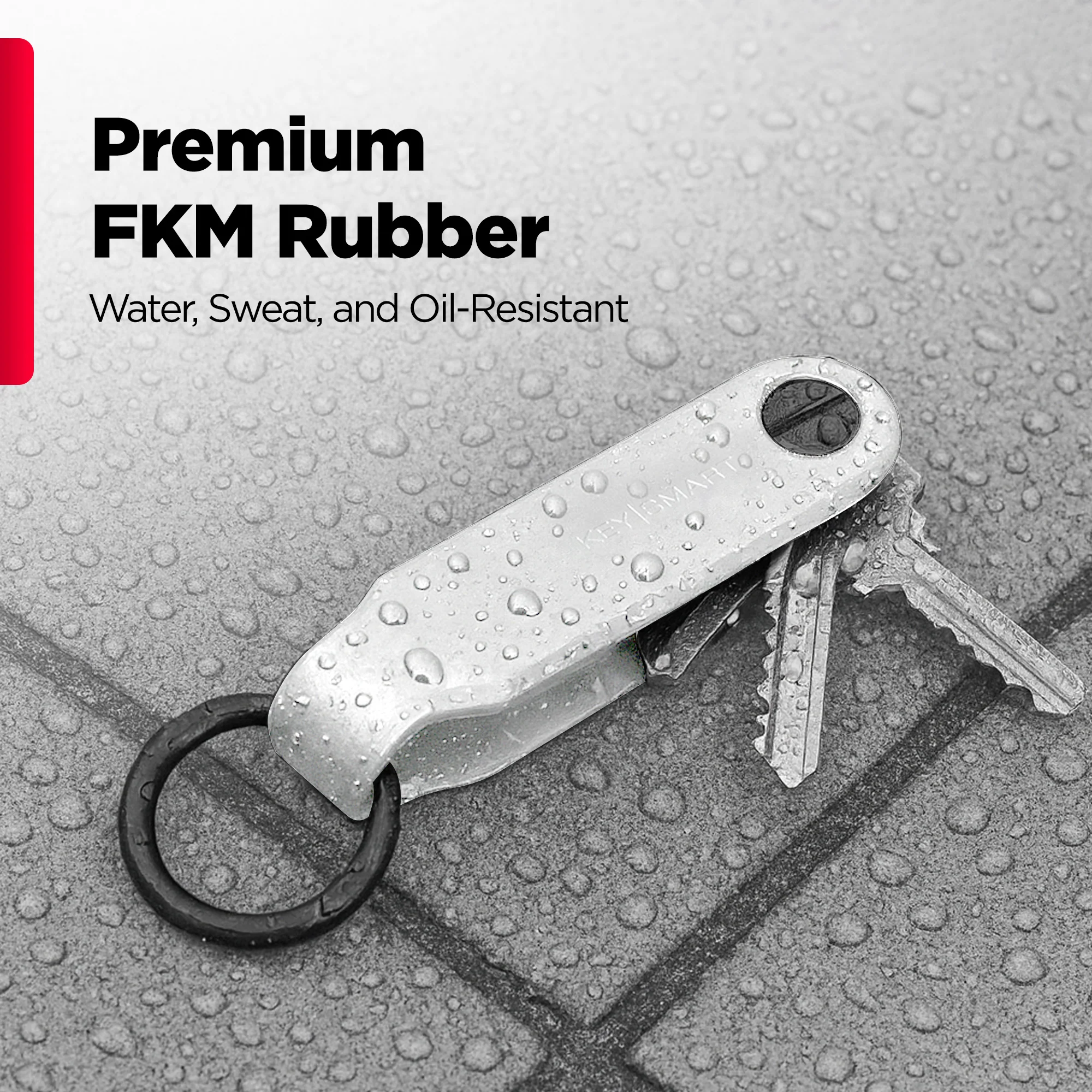 Keysmart® Loop White | Key Holder With Locking Screws | Organize Up To 5 Keys - Image 4