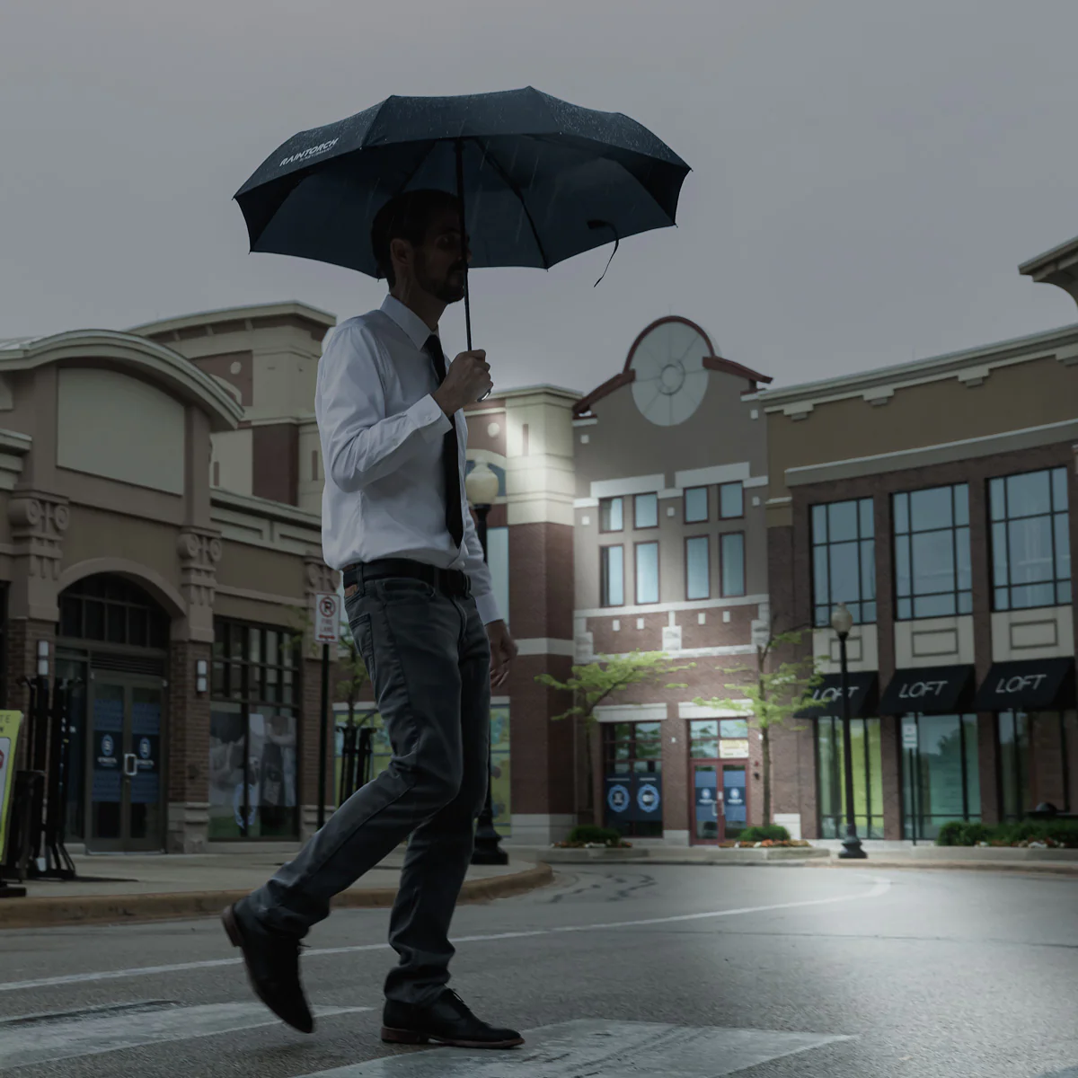 RainTorch™ Umbrella |  Pivoting Flashlight | Auto Open/Close & Grip Handle - Image 17