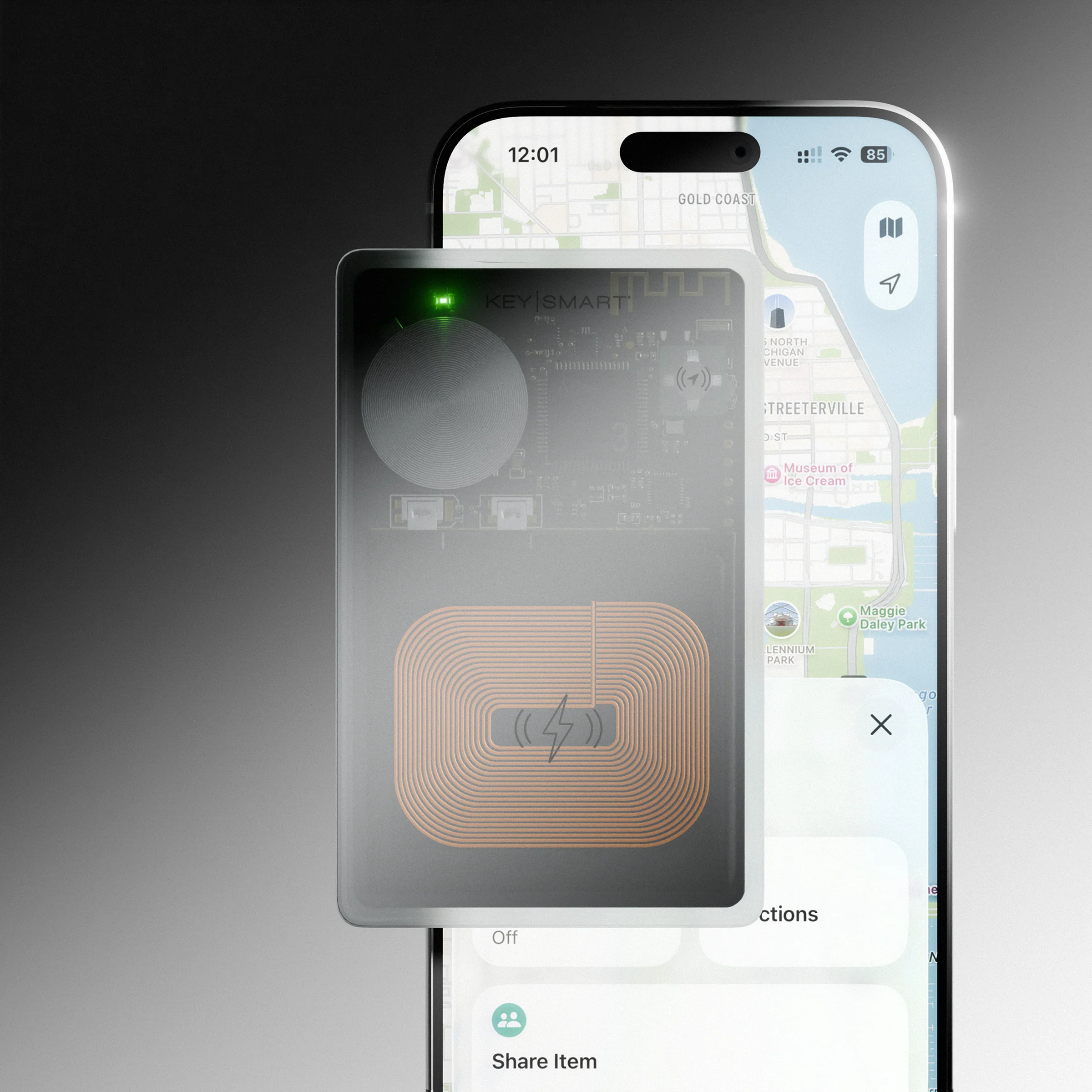 SmartCard Ghost (Gen 3) | Works With Apple Find My & Android Find Hub | Wireless Charging - Image 8