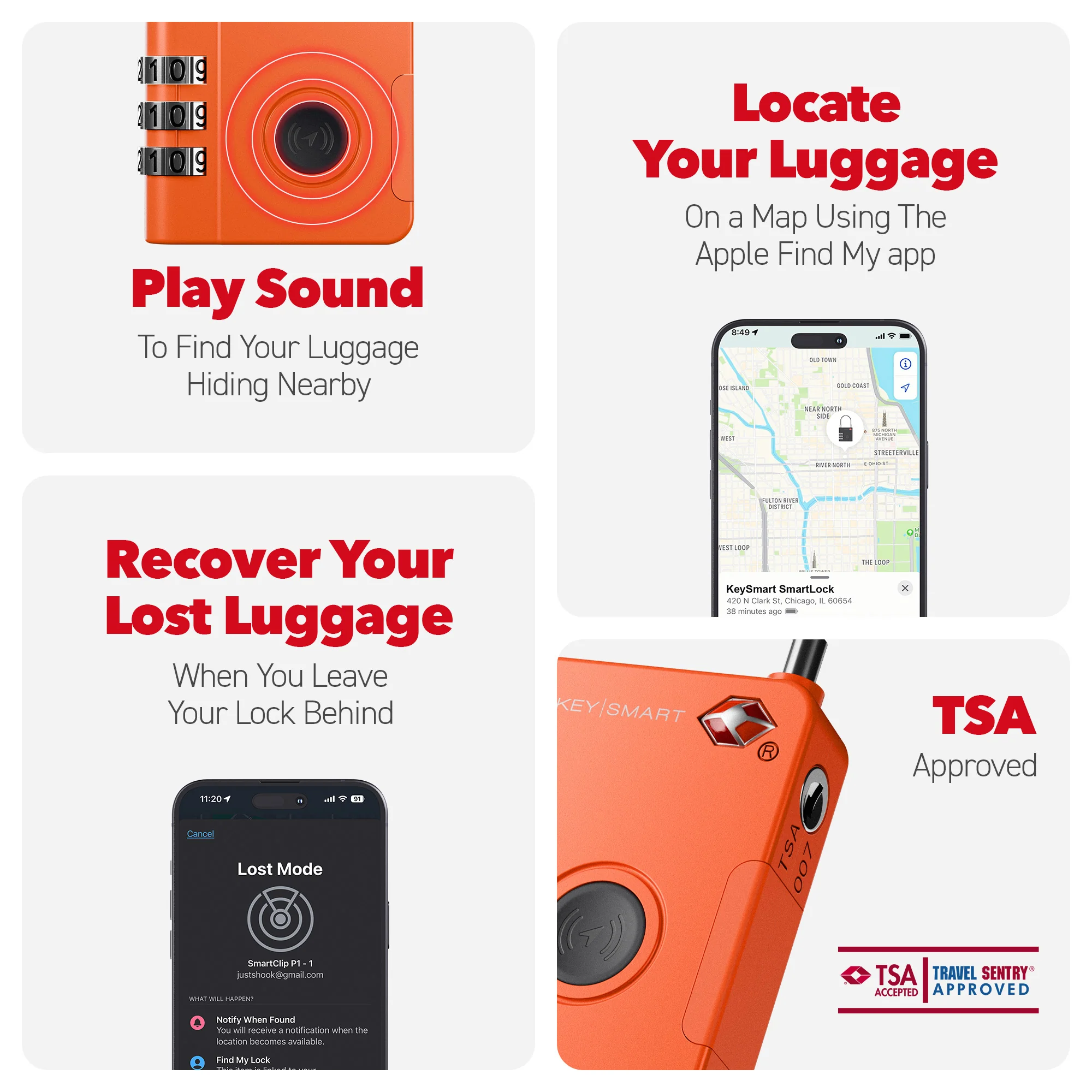 SmartLock Tracking Device | Luggage Lock | Works With Apple Find My App - Image 11