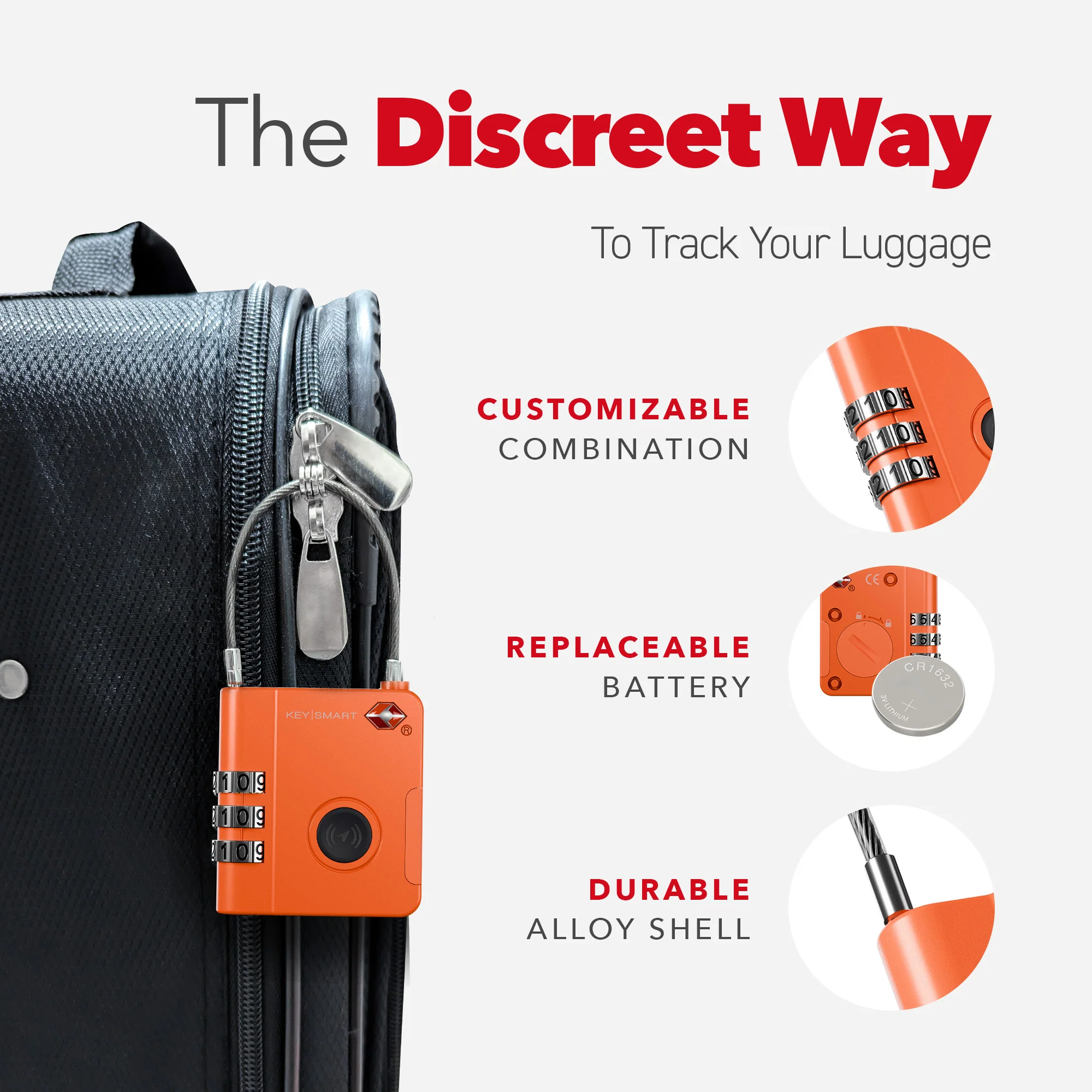 SmartLock Tracking Device | Luggage Lock | Works With Apple Find My App - Image 12