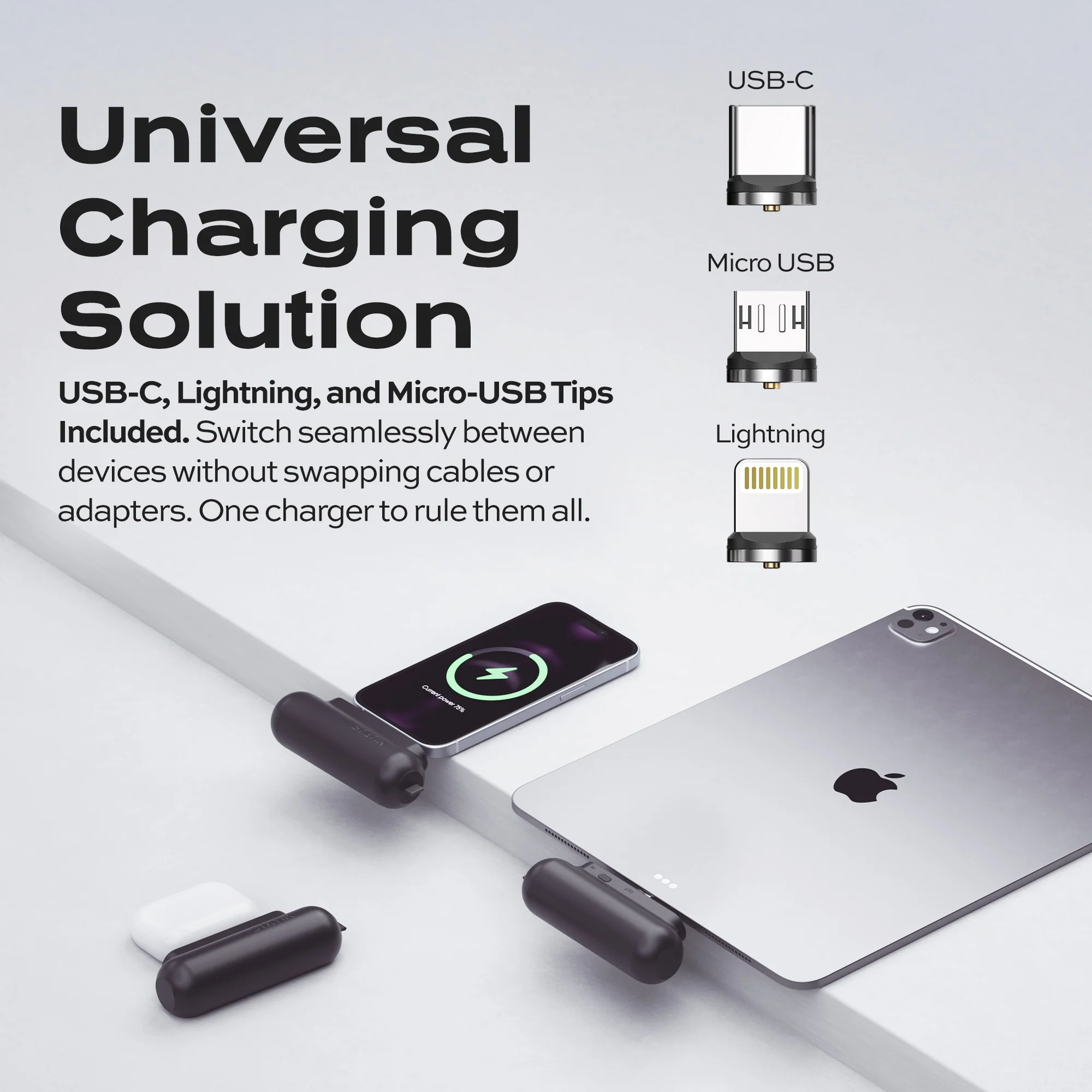 Statik® Snap-N-Charge® | Universal Magnetic Power Bank - Image 5