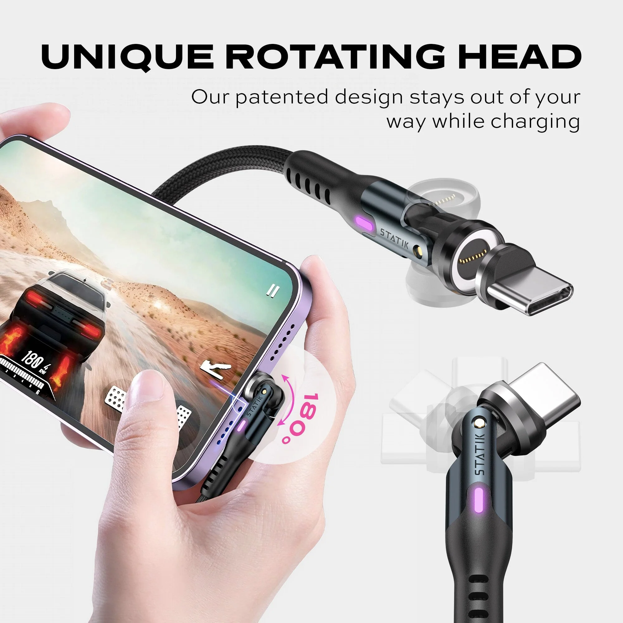 Statik® 360 Pro | 100W Universal Charge & Data Cable - Image 4