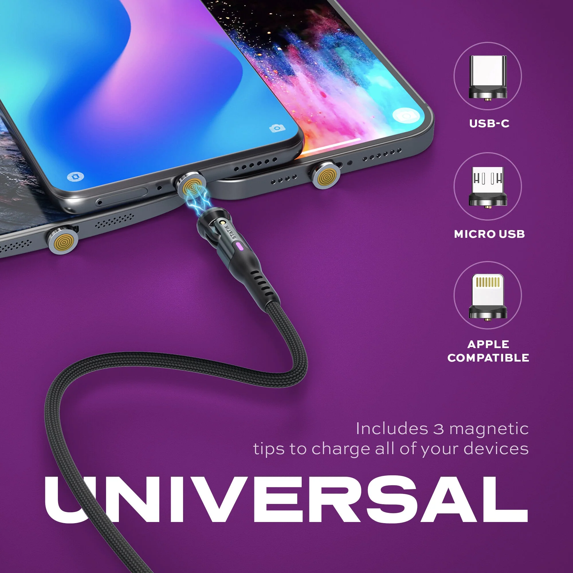 Statik® 360 Pro | 100W Universal Charge & Data Cable - Image 7