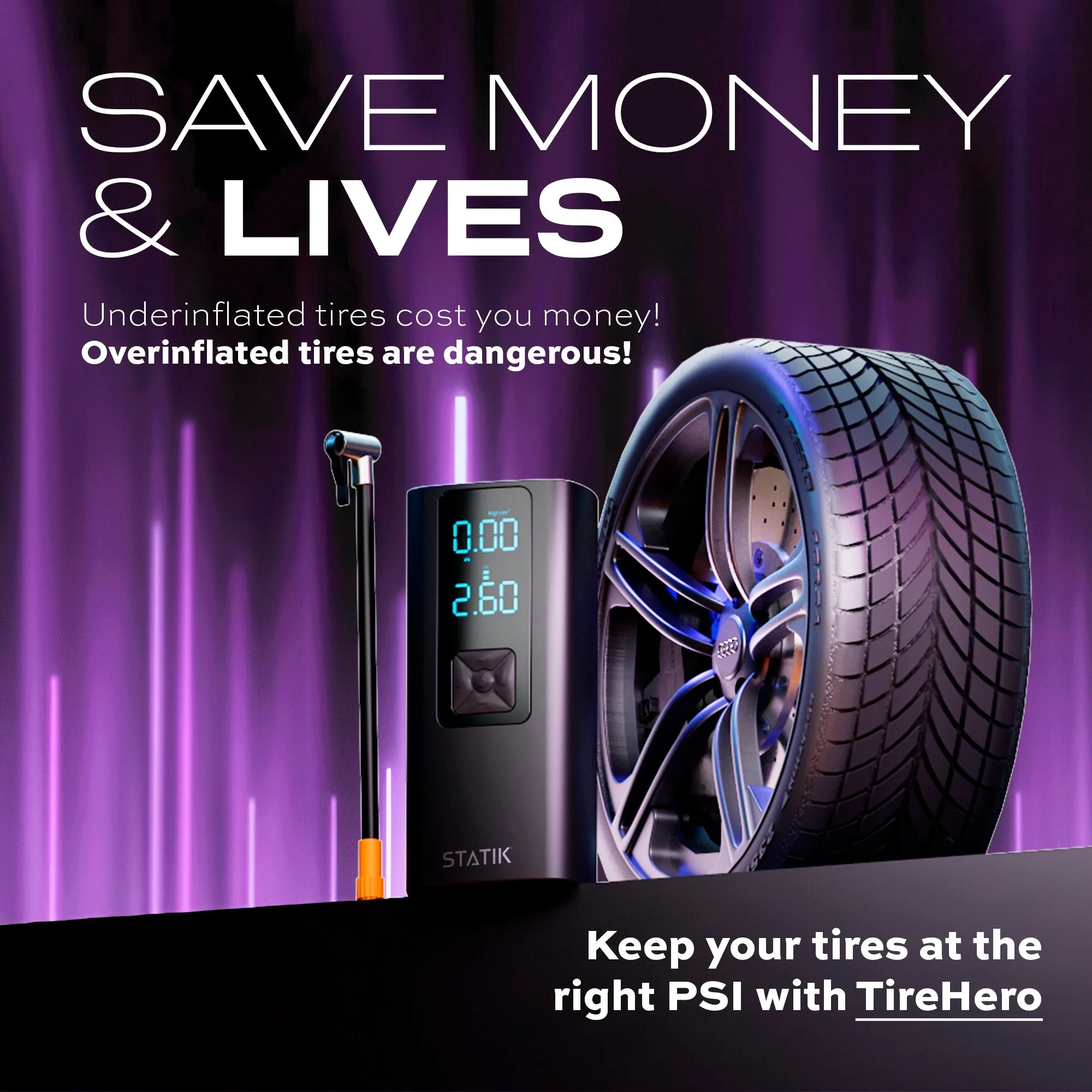 Statik® TireHero™ | Wireless Air Pump - Image 6